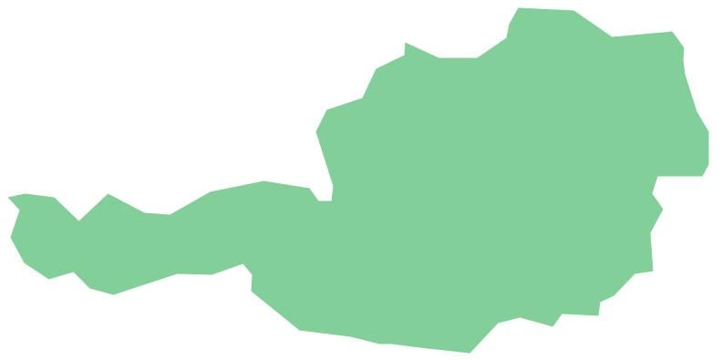 áustria vetor mapa