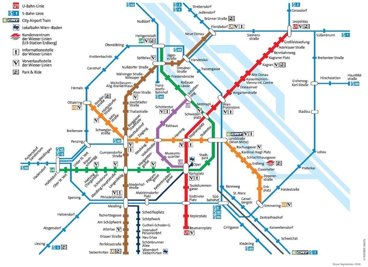 áustria mapa do metrô