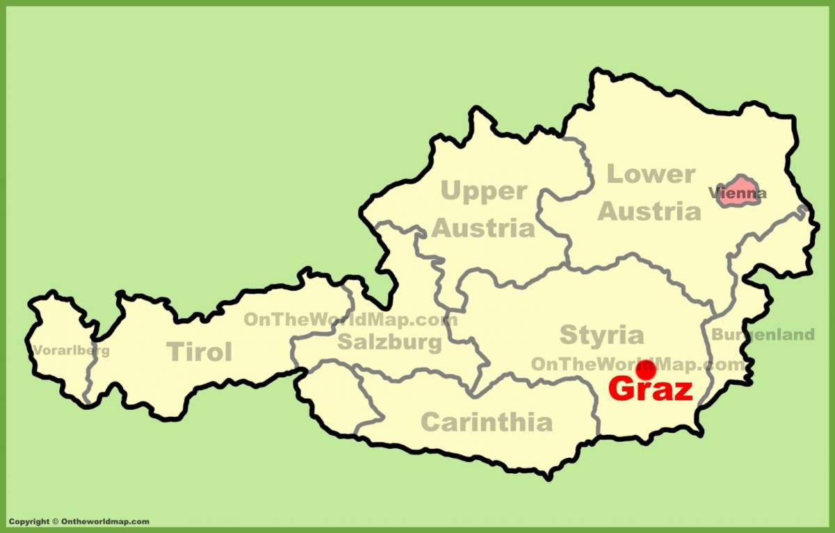 mapa de graz, áustria