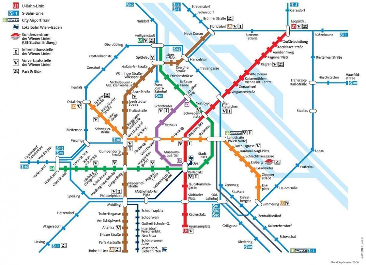 viena, áustria mapa do metropolitano