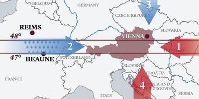 Mapa da áustria clima