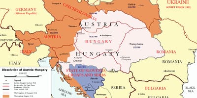 Áustria hungria mapa de 1900