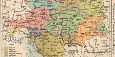 Áustria hungria mapa de 1900