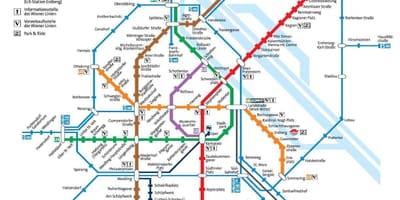 Áustria mapa do metrô