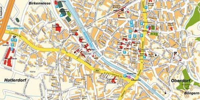 Mapa de dornbirn, áustria