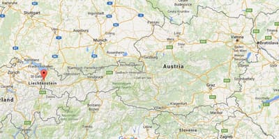 Mapa de feldkirch, áustria