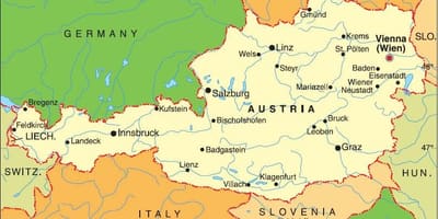 Mapa da áustria landeck