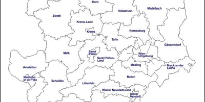 Mapa de modling áustria