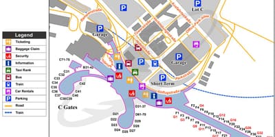 Mapa de viena, áustria aeroporto