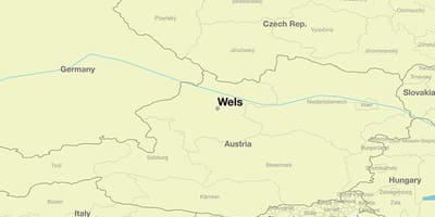 Mapa de wels, áustria